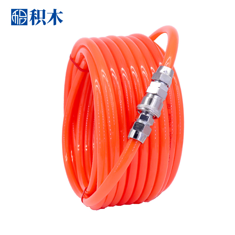 极速PU气动气管8*5mm木工x喷漆气泵压软管快速接头压V缩空压机弹