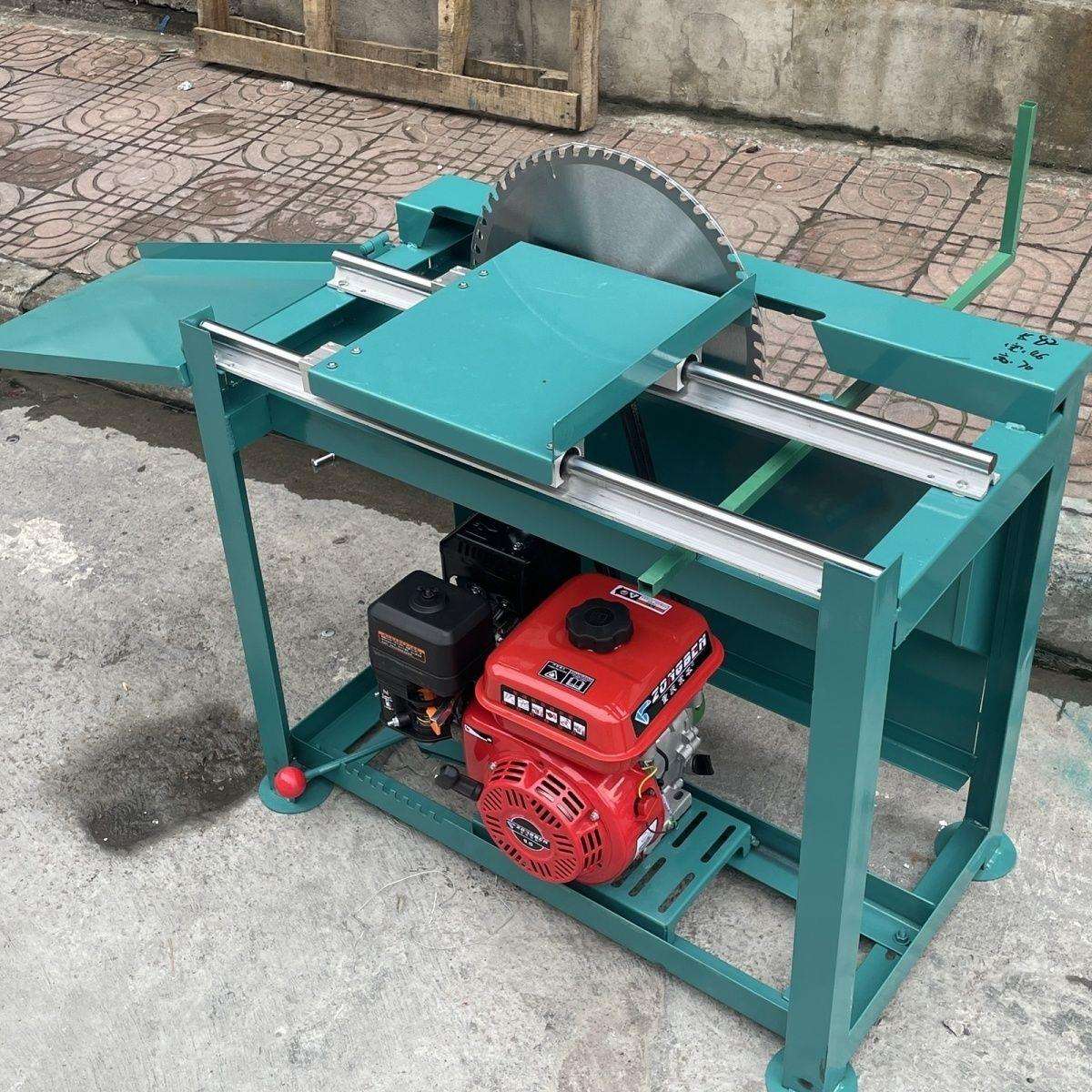 新款推台断木锯锯柴机多功能汽油机推台断木锯野外天麻种植神器