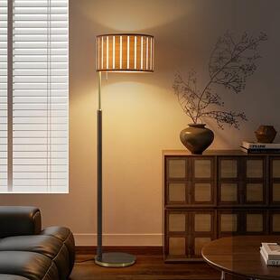 法式中古风卧室床头高级感宋代美学书房客厅沙发旁边护眼落地灯