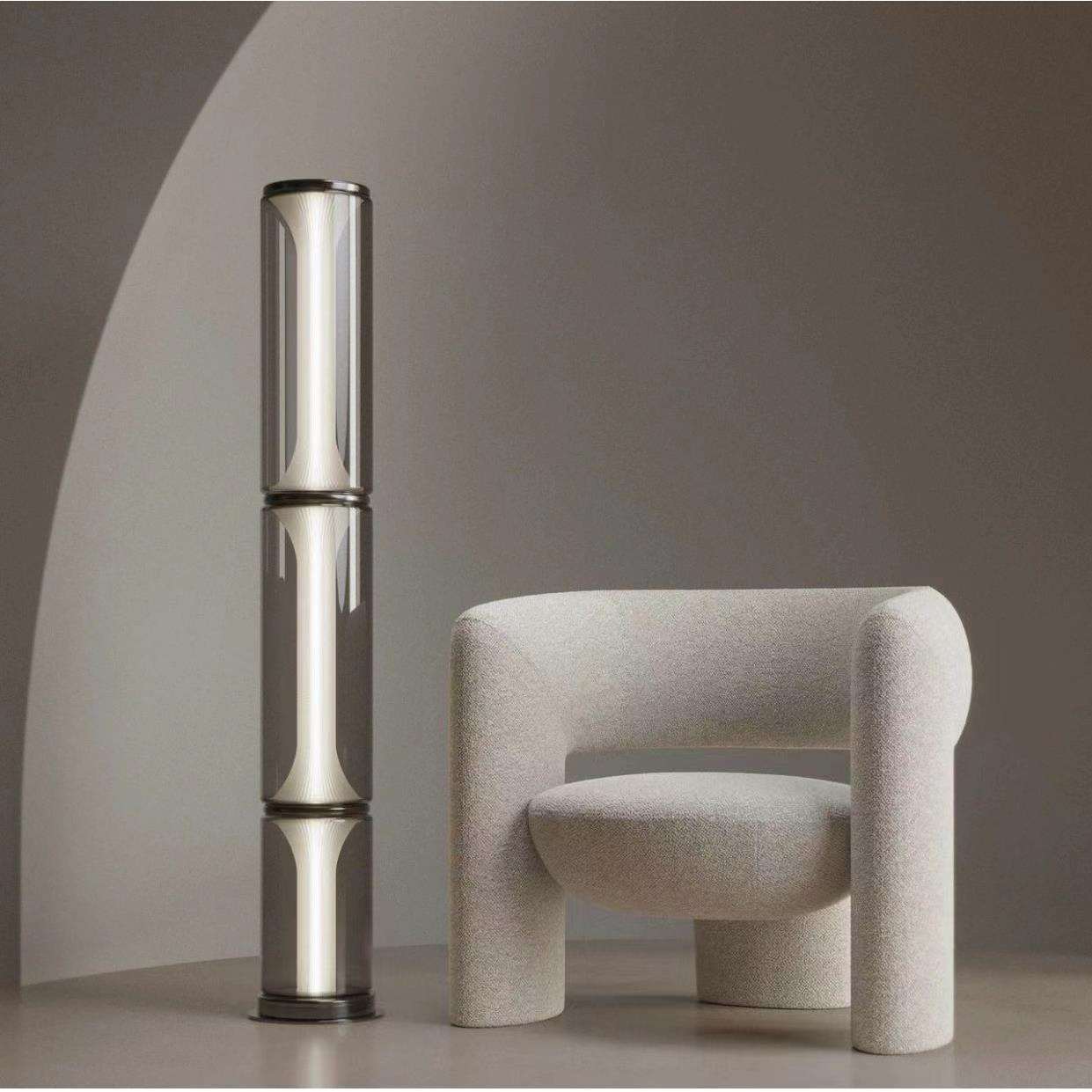 中山工厂直销工厂直销捷克米兰展新款设计师沙发玻璃落地灯客厅卧