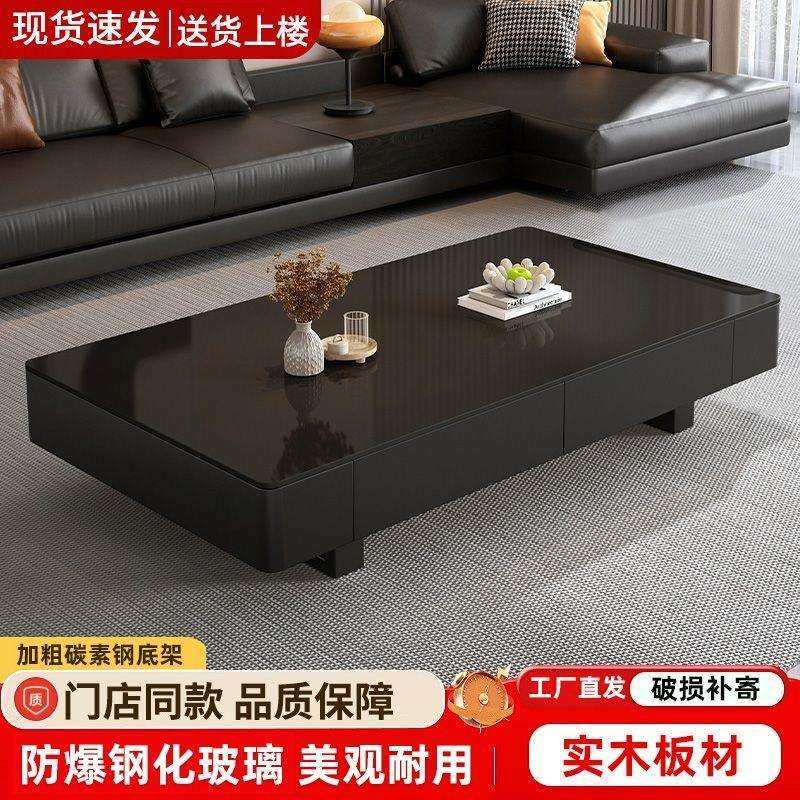 茶几日式家用小户型客厅轻奢可储物长方形阳台简约出租房茶台桌子