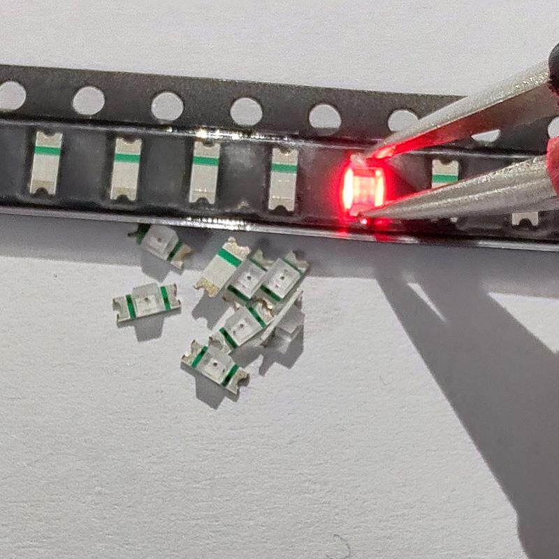 1206反编带1205反贴红灯反面led白光贴片黄色橙光普绿色蓝光翠绿