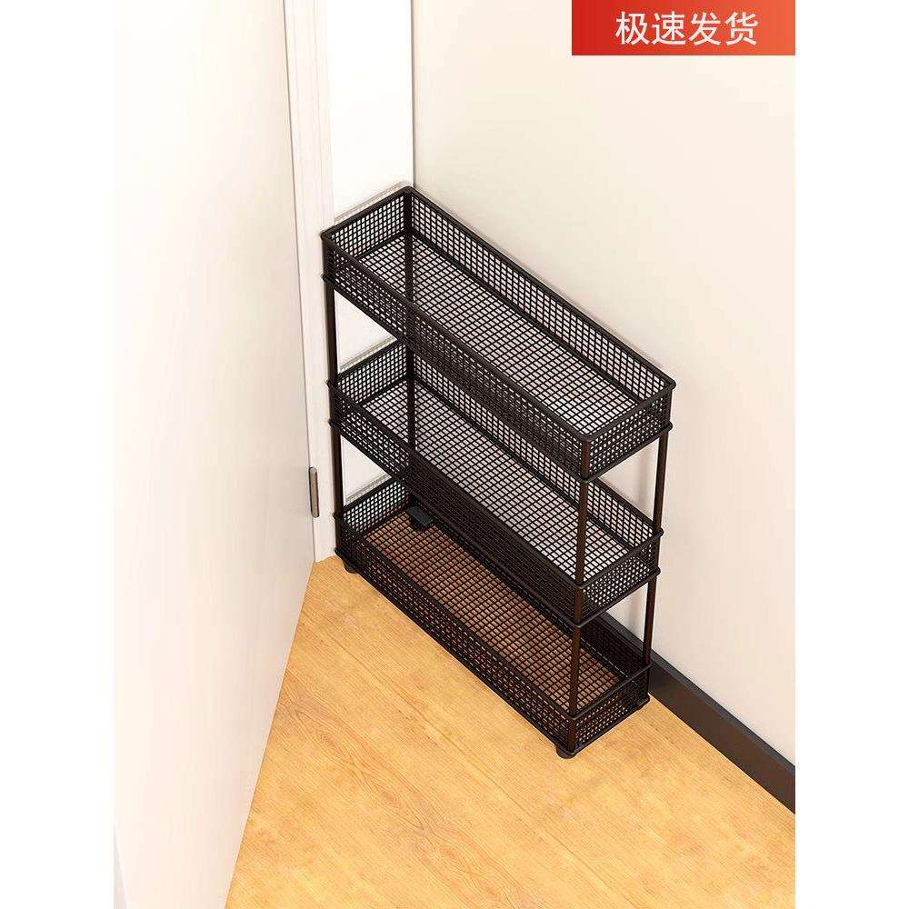 门后置物架卫生间夹缝收纳柜浴室缝隙超窄极窄架子窄缝收赢朔