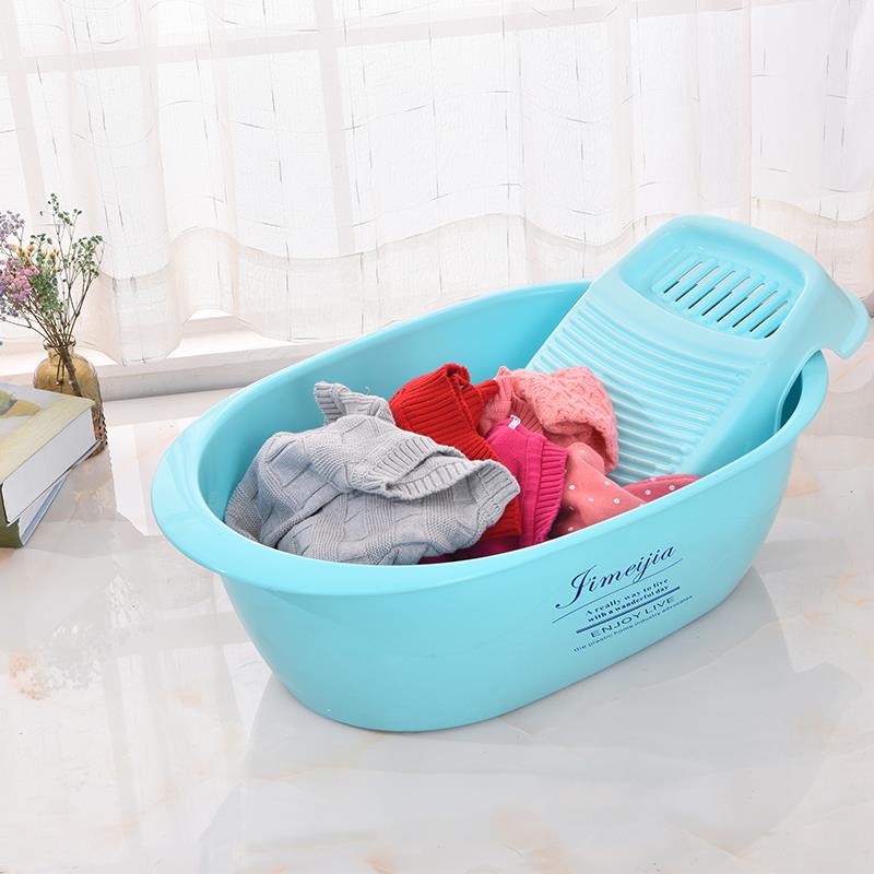 大号加厚塑料婴儿脸盆儿童小号多用宠物宝宝洗衣浴盆长方形洗澡盆