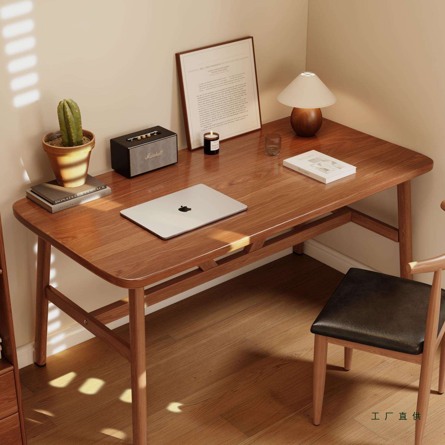 电脑桌卧室家用书桌办公桌子女生简约工作台长方形简易出租屋桌椅