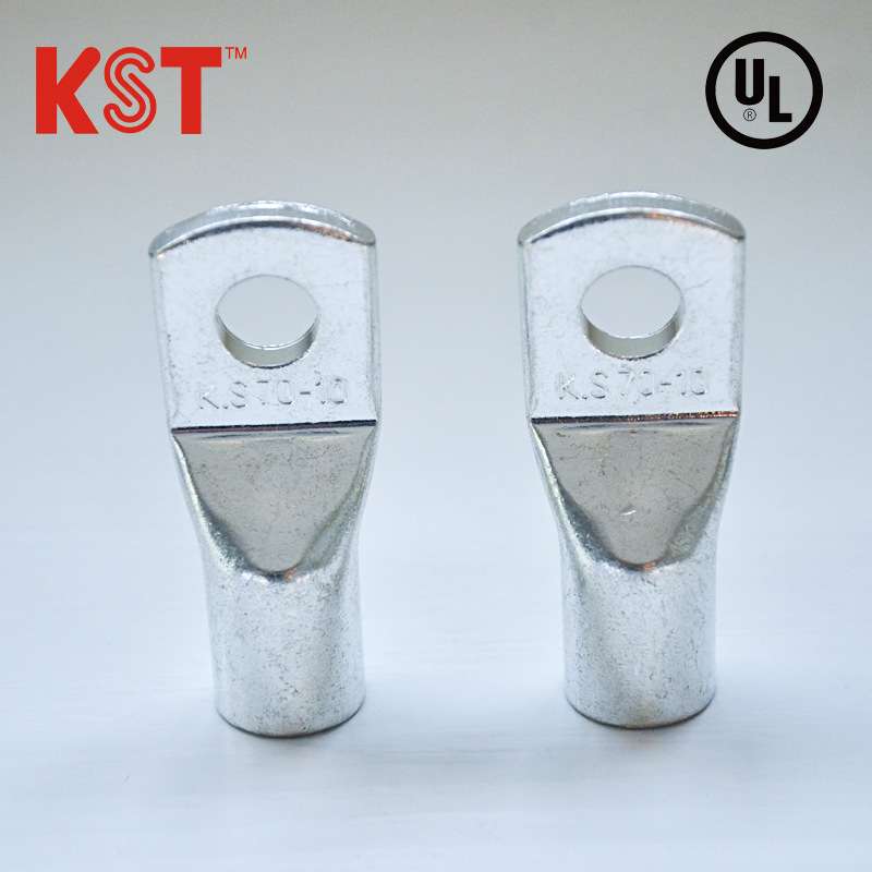 KST-TLK16-5/6/8/10/12全系列无窥口大电流镀锡紫铜冷压接线端子