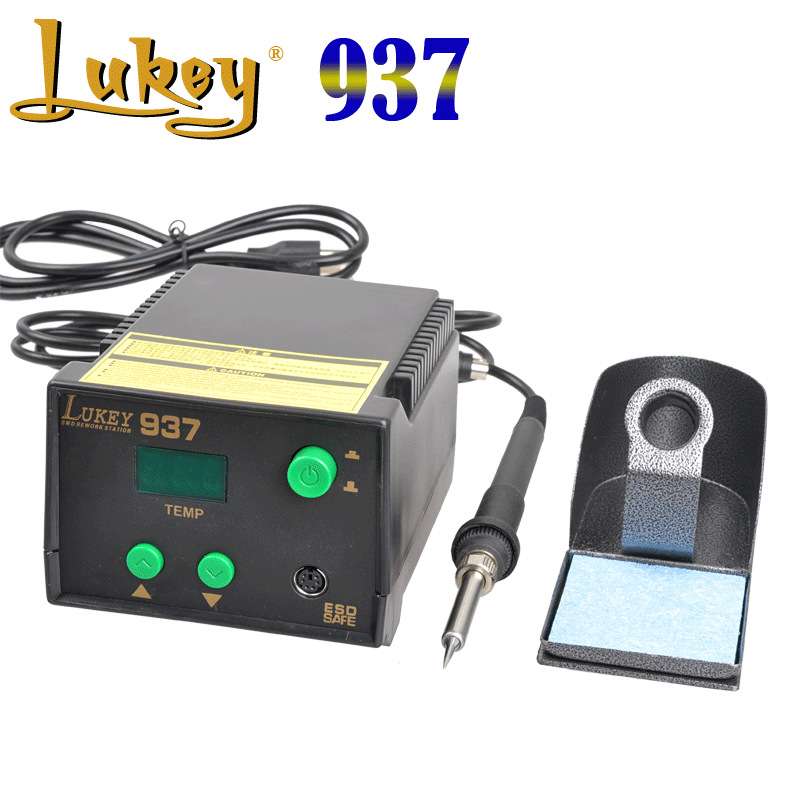 LUKEY雷克 937数显恒温焊台 65w调温电烙铁 soldering rework