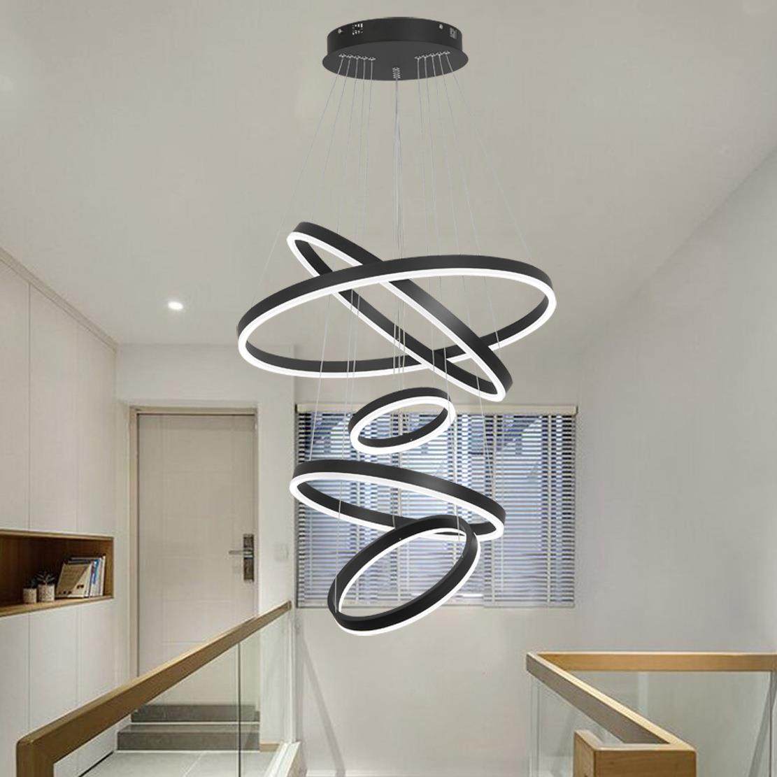 简约客厅吊灯多层餐厅灯卧室灯样板房圆环灯北欧吊灯跨境led吊灯,智能设备,其他智能设备,淘宝优惠券,粉丝福利购,淘宝优惠卷