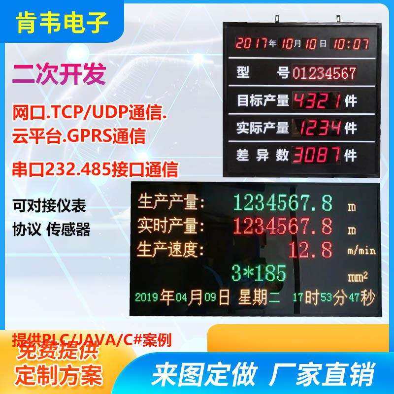 LED生产看板工厂车间MODBUS协议计数室内单色显示屏,工业油品/胶粘/化学/实验室用品,其他实验室设备,淘宝优惠券,粉丝福利购,淘宝优惠卷