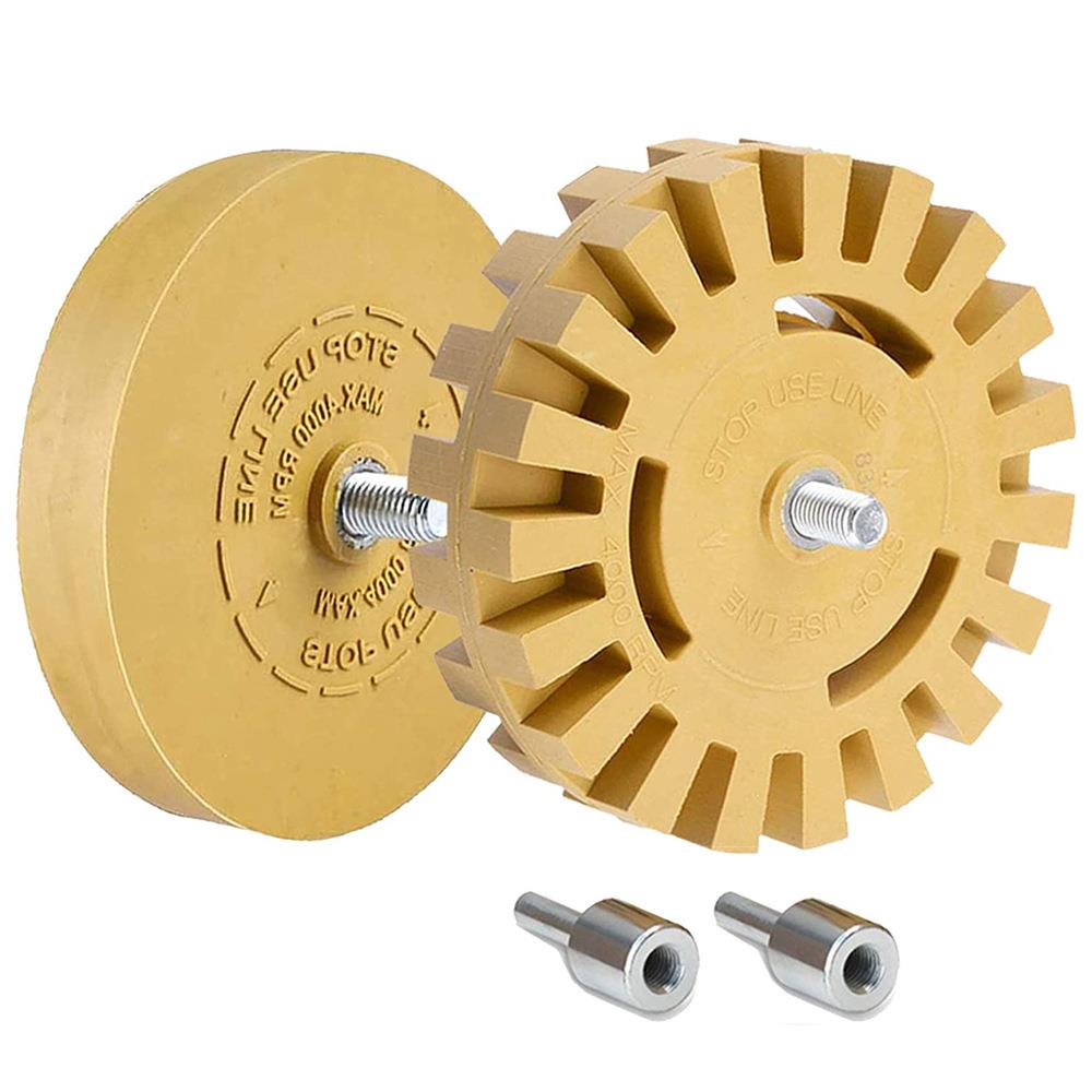 2个装贴膜去除器橡皮轮橡胶贴膜轮带的橡皮轮实心橡皮轮除胶轮