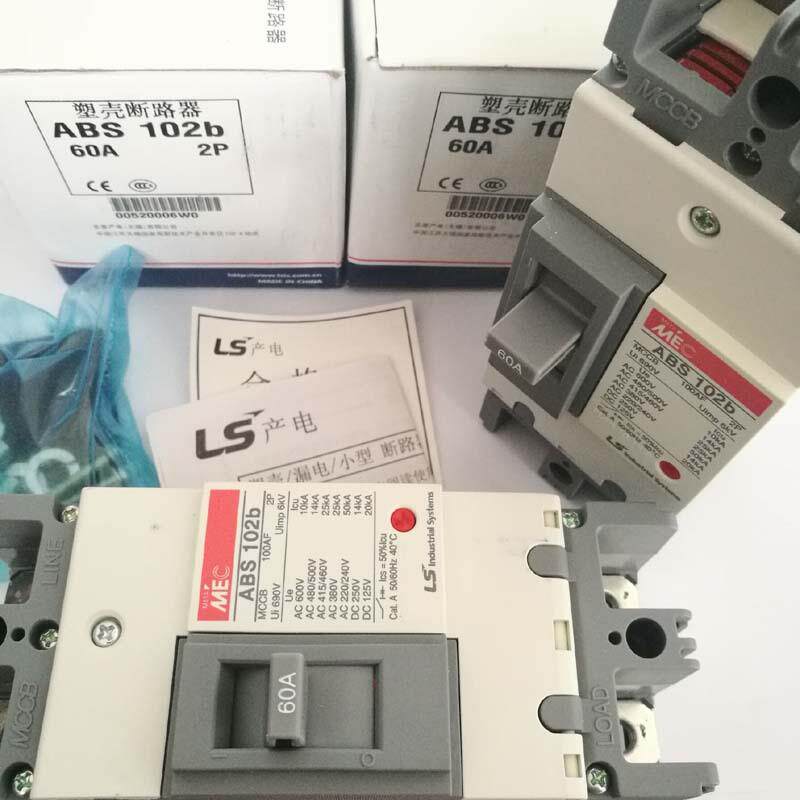 原装LS产电塑壳断路器ABS102b 2P 100A 75A 60A 50A 40A空气开关
