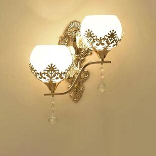 床头壁灯客厅背景灯北欧现代简约LED灯泡墙壁灯书房过道楼梯壁灯