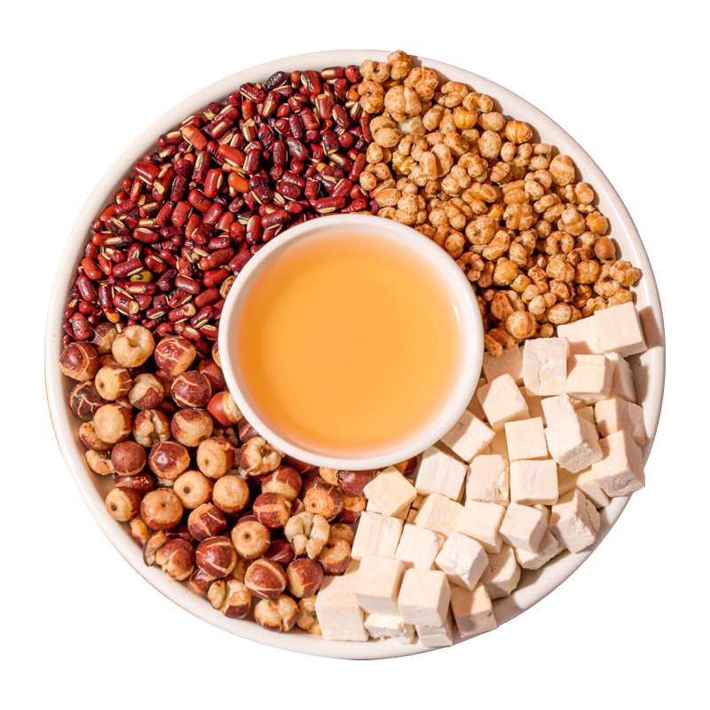 炒熟的红豆赤小豆芡实茯苓薏仁薏米祛茶包湿非去排养生寒气体内毒