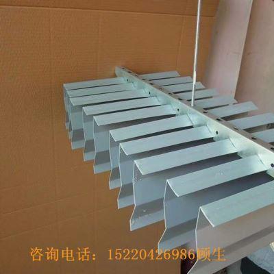厂家定制铝方通吊顶室外天棚幕墙造型方管铝格栅铝管扣条挂片定制