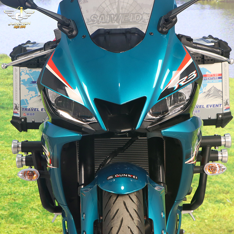 适用于雅马哈YZF-R3摩托车y保险杠护架防摔护腿杠防撞棒球改装配