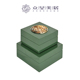 新中式 创意样板房桌面玄关牛骨贴片墨绿色方形首饰Y盒样板间摆件