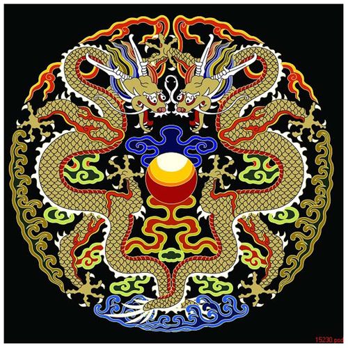 苏绣DIY套件初学 n双龙吉祥团花 玄关客厅卧室餐厅 手工刺绣装饰