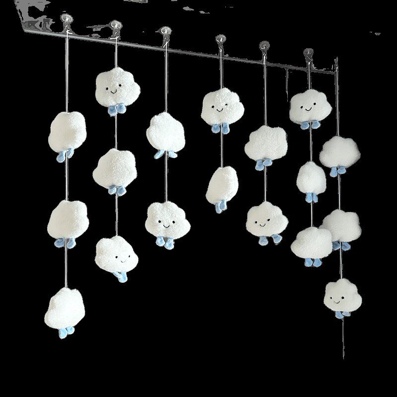 高颜值卧室云朵门帘房间家用装饰挂件高级感202V4新款公主少女