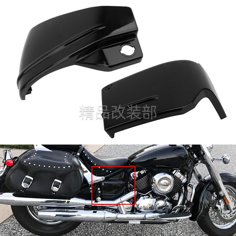 适用雅马Ha竞速之星XVS400 XVS650A DS650P 改装电池背盖 电池床