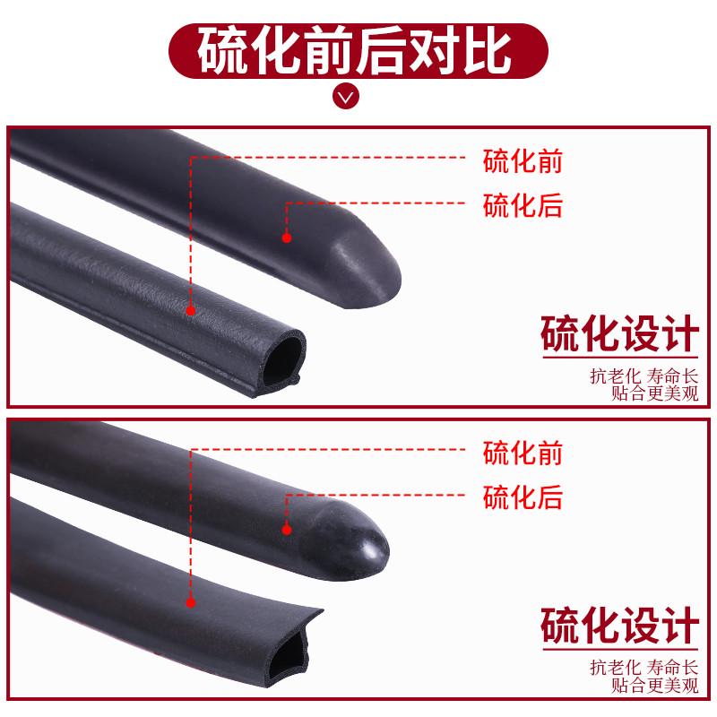 广汽传祺GS4GS35GS78GA65GA43汽车门密封S条防尘隔音胶条改装