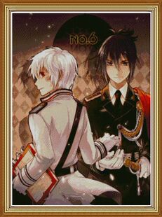 未来都市NO6紫苑和尼兹米 漫d游绣十字绣 非成品 印花