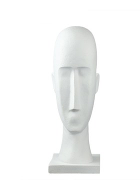 简约抽象后现代创l意北欧黑白色人脸雕塑摆件家居家具客厅软装饰