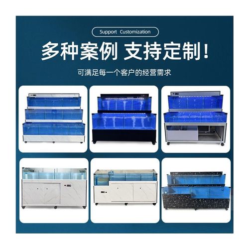 双层海鲜池商用鱼缸淡海水贝类饭店超市H水产专用移动混养制冷一