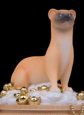 典藏黄家真身四大家汉白玉8寸10寸12寸16寸玄关招X财摆件装饰品