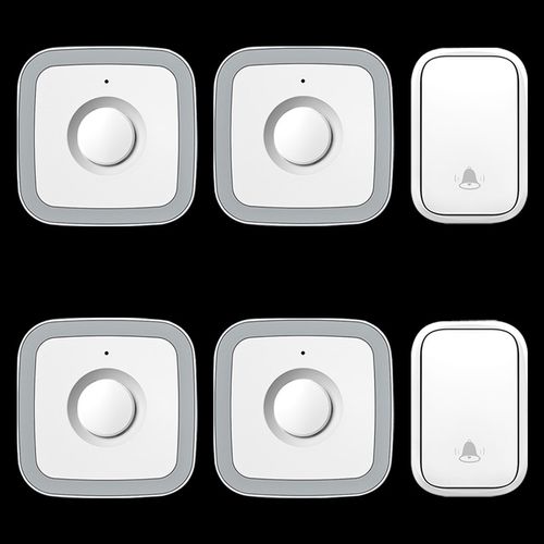 不用电池c无线门铃自发电家用防雨防水远距离电子二拖四长距离传