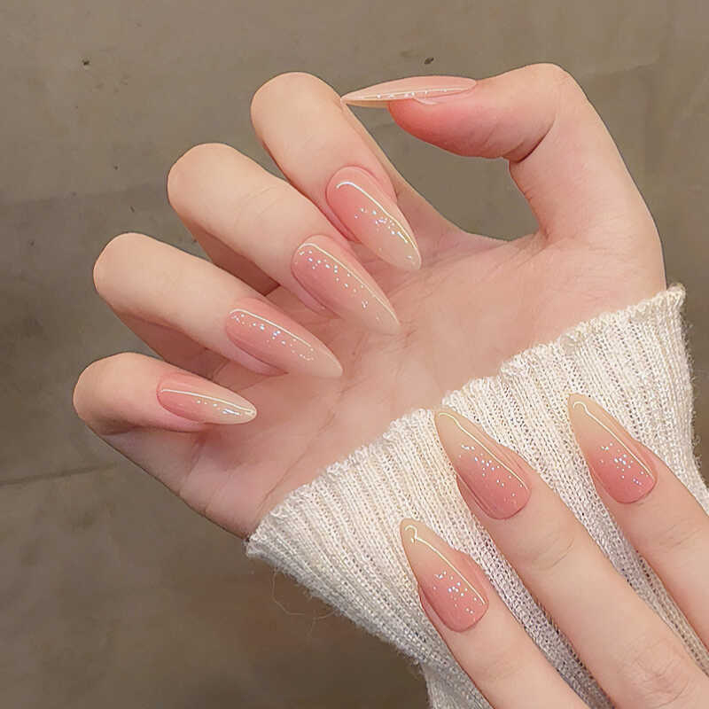 彩虹高级成品冰透新款美甲贴片