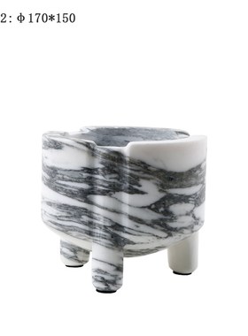 现代欧式轻奢大理石托盘样板间电视柜创意水果盘装U饰品收纳盘摆