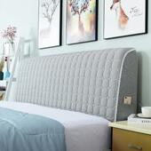 极速纯棉床头g罩布艺全包简约现代床头套弧形软包靠背罩欧式 皮床