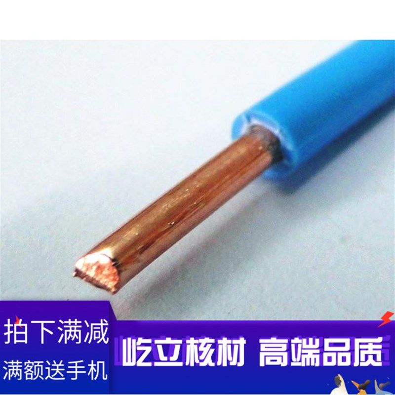 国标BV塑铜线10平方纯紫铜单股铜芯电线10MM2 单.芯电线各色