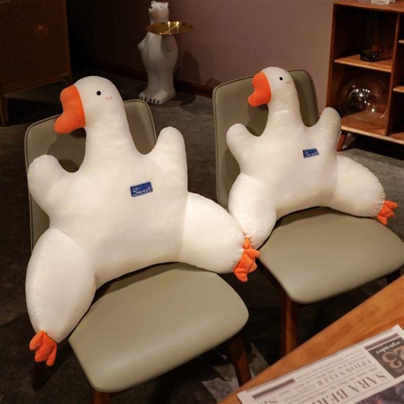 大白鹅腰靠久坐护腰n靠垫卡通办公室座椅靠枕腰部靠背腰椎沙发孕,居家布艺,腰靠垫,淘宝优惠券,粉丝福利购,淘宝优惠卷