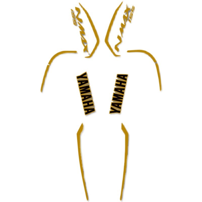 适用雅马哈NMAiX155车头字母贴花拉花贴纸 全车版花版画改装防水