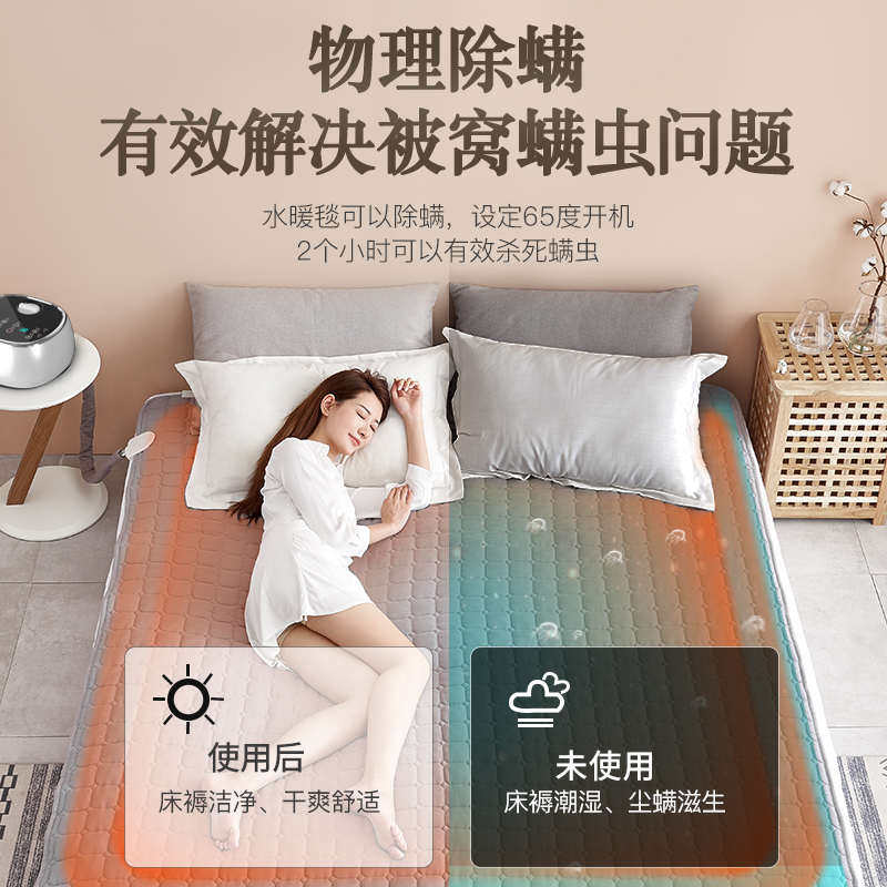 大功率水暖电热毯双温双控儿童老人双人电褥K子孕妇2024新款炕床