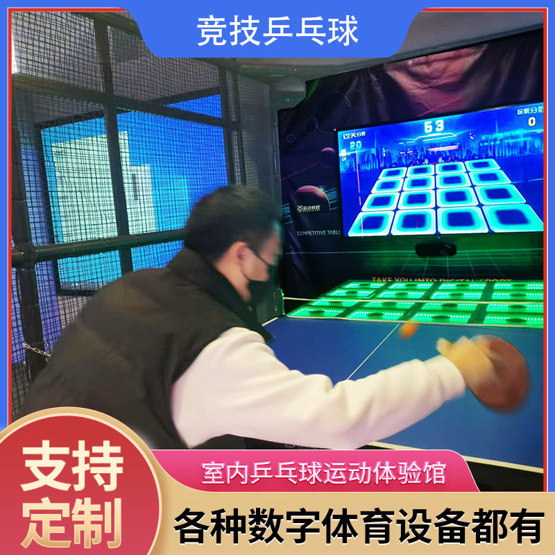 厂家直销动模拟乒乓球体验馆发球机娱乐休闲数字运动训练单人电竞
