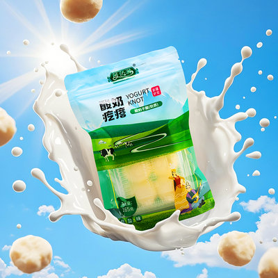 新疆伊犁热巴同款酸奶疙瘩阿亿澜奶干酪165克*2袋零食特产干酪