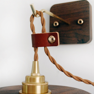 极速手工制作黑胡桃黄铜壁灯  胡桃木底座灯 插头开U关款灯 床头