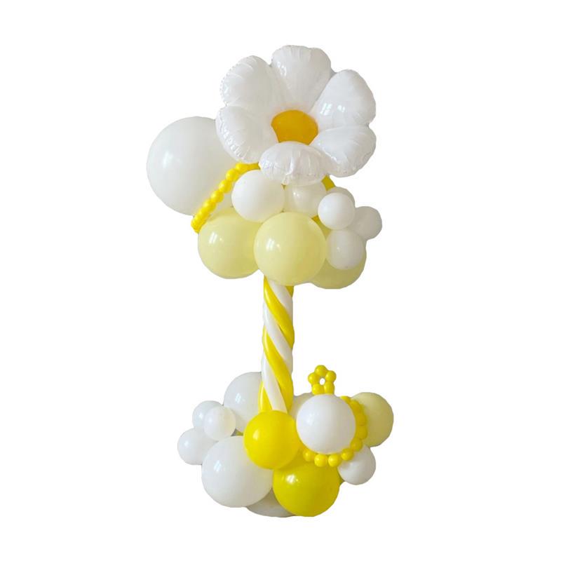 极速六一儿童节向日葵花朵u气球立柱装饰氛围开业店庆活动场景气
