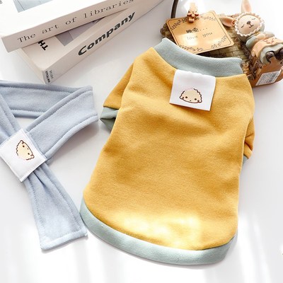 极速狗狗衣服春秋款猫p咪围巾抓绒卫衣全棉柔软可爱小型犬泰迪宠