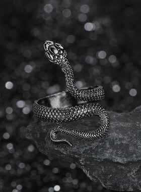 新品Open Vintage Snake Free Size Ring For WomPen Men Gothic