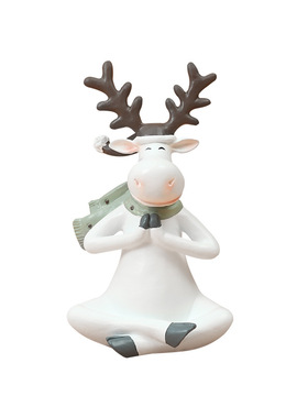 极速北欧风麋鹿摆件家居客厅结婚礼物现代简约树脂工艺.品房间酒