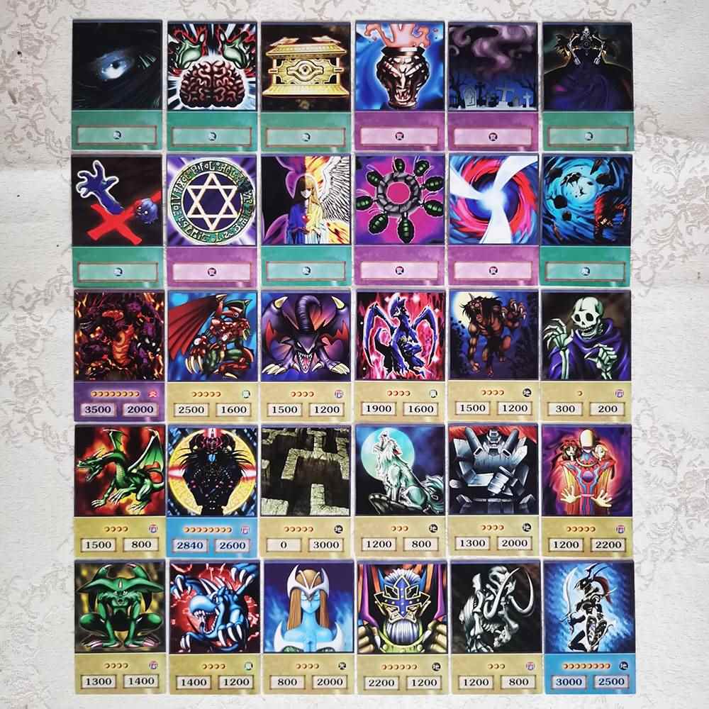极速100pcs YuGiOh Ame Style Cyards Blue Eyes Dark Magician E