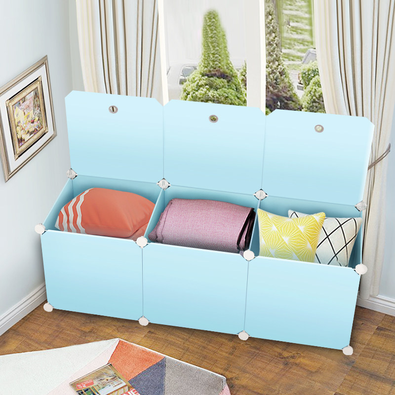 极速飘窗柜简约现代收纳柜阳w台置物卧室储物柜子落地自由组合塑