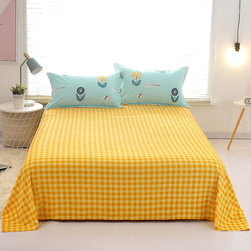 极速床单单件学生宿舍单人双人A床1.5m网红款水洗被单柔软亲肤