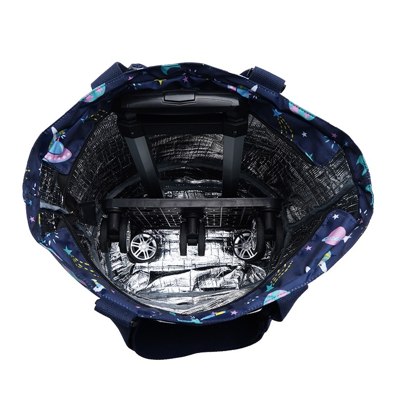 极速可携式可折叠家用买菜小拉车轻D便拉杆手推车保温购物袋大容