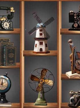 极速欧店创意g古复装饰品摆件道具摆设美式电话机咖啡厅服77952式