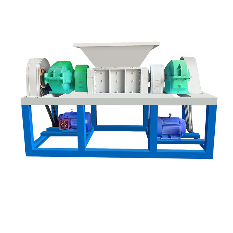 极速旧家电破碎机设备 废旧车架撕碎机 P大型双轴金属撕碎机