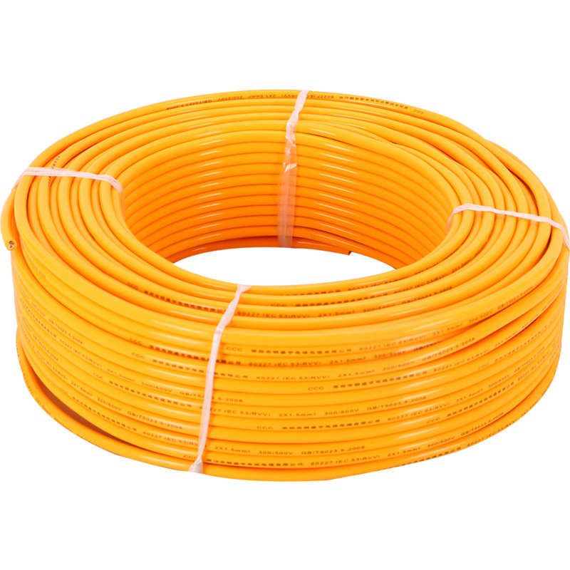 极速户外防冻软电缆线2芯牛筋线电线1.5 2.5平O方国标护套线足50/